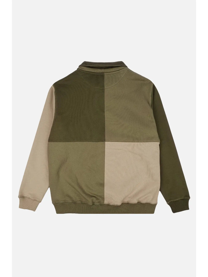 Sweat Demi Zip Homme Color Block